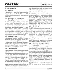 CS4221-KSZR Datasheet Page 22