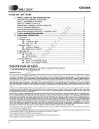 CS4228A-KSZR Datasheet Page 2