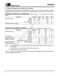 CS4228A-KSZR Datasheet Page 4