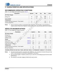 CS4234-ENZR Datasheet Page 9