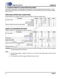 CS42416-CQZR Datasheet Page 6