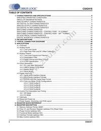 CS42418-DQZR Datasheet Page 2