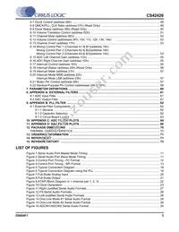 CS42426-DQZ/C1 Datasheet Page 3