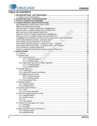 CS42432-DMZR Datasheet Page 2