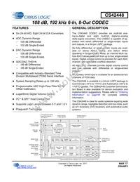 CS42448-DQZR Datasheet Cover