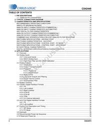 CS42448-DQZR Datasheet Page 2
