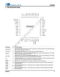 CS4245-DQZR Datasheet Page 7