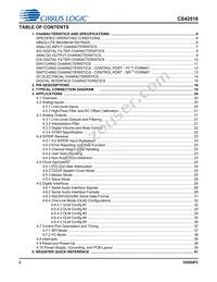 CS42518-DQZR Datasheet Page 2