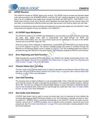 CS42518-DQZR Datasheet Page 23
