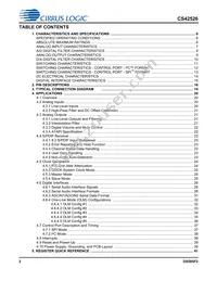CS42526-DQZR Datasheet Page 2
