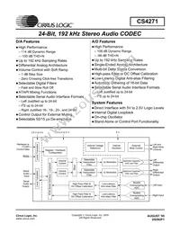 CS4271-DZZR Datasheet Cover