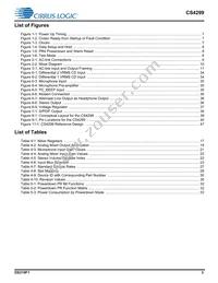 CS4299-BQZR Datasheet Page 3