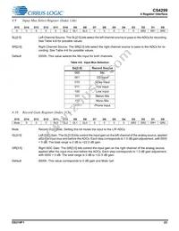 CS4299-BQZR Datasheet Page 23