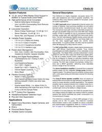 CS42L52-CNZR Datasheet Page 2