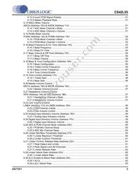 CS42L55-CNZR Datasheet Page 5