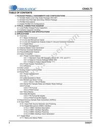 CS42L73-CWZR Datasheet Page 4