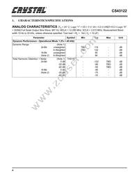 CS43122-KSZ Datasheet Page 4