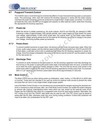 CS4352-DZZR Datasheet Page 14