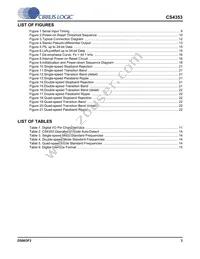 CS4353-CNZR Datasheet Page 3