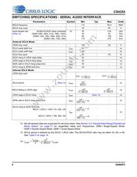 CS4354-CSZR Datasheet Page 8