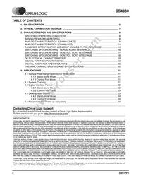 CS4360-KZZR Datasheet Page 2