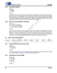 CS4362-KQZ/E Datasheet Page 20