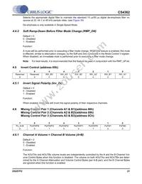 CS4362-KQZ/E Datasheet Page 21