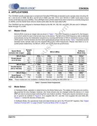 CS4362A-DQZ Datasheet Page 21