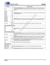 CS4364-CQZR Datasheet Page 7