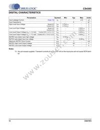 CS4365-DQZR Datasheet Page 14