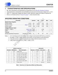CS4373A-ISZR Datasheet Page 4