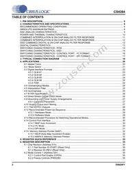 CS4384-CQZR Datasheet Page 2