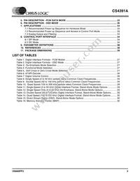 CS4391A-KZZR Datasheet Page 3