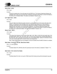 CS4391A-KZZR Datasheet Page 23