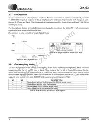 CS4392-KZZR Datasheet Page 12