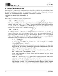 CS4392-KZZR Datasheet Page 14