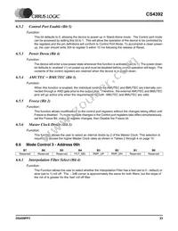 CS4392-KZZR Datasheet Page 23