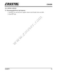 CS4396-KSZ Datasheet Page 19