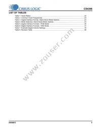 CS4398-CZZR Datasheet Page 5