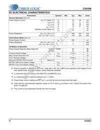 CS4398-CZZR Datasheet Page 18