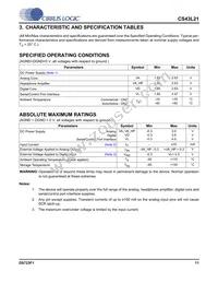 CS43L21-CNZR Datasheet Page 11