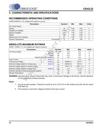 CS43L22-CNZR Datasheet Page 10