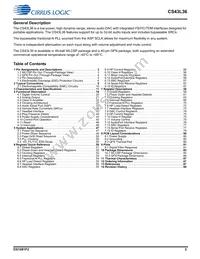 CS43L36-CNZ Datasheet Page 2