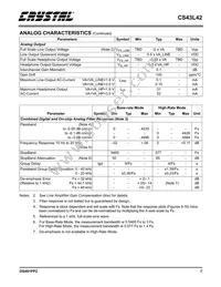 CS43L42-KZZ Datasheet Page 7