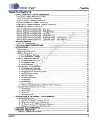 CS44600-CQZR Datasheet Page 3