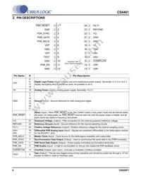 CS4461-CZZR Datasheet Page 6