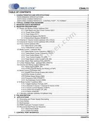 CS44L11-CZZ Datasheet Page 2