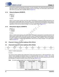 CS44L11-CZZ Datasheet Page 14
