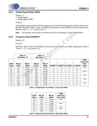 CS44L11-CZZ Datasheet Page 21