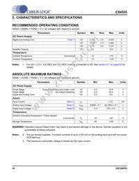 CS4525-CNZR Datasheet Page 18